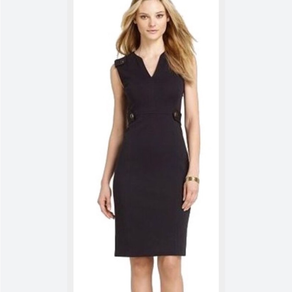 Tory Burch Declan Tab Wool Blend Dress